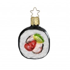 NEW - Inge Glas Glass Ornament - Futo Maki Sushi